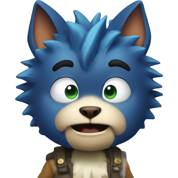Blue start from king of tokyo. emoji