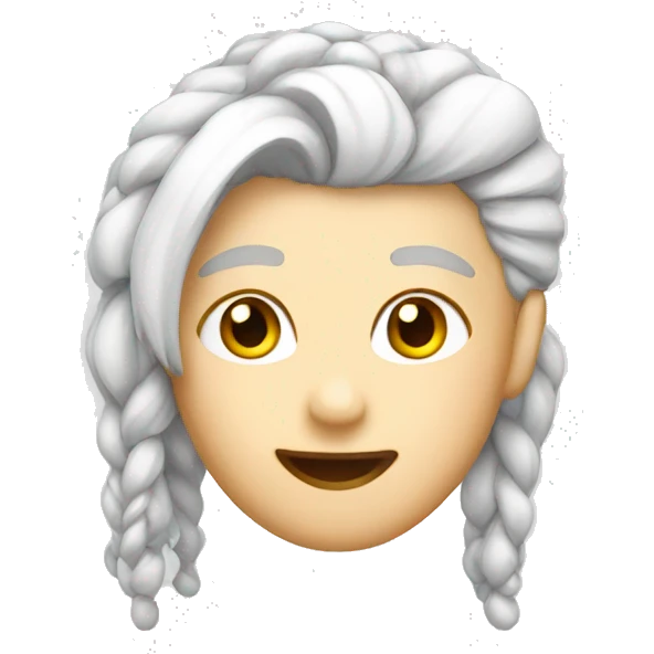 White hairclip emoji