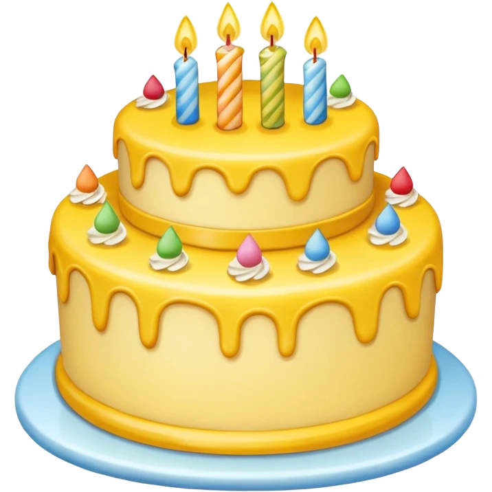 Birthday un yellow emoji