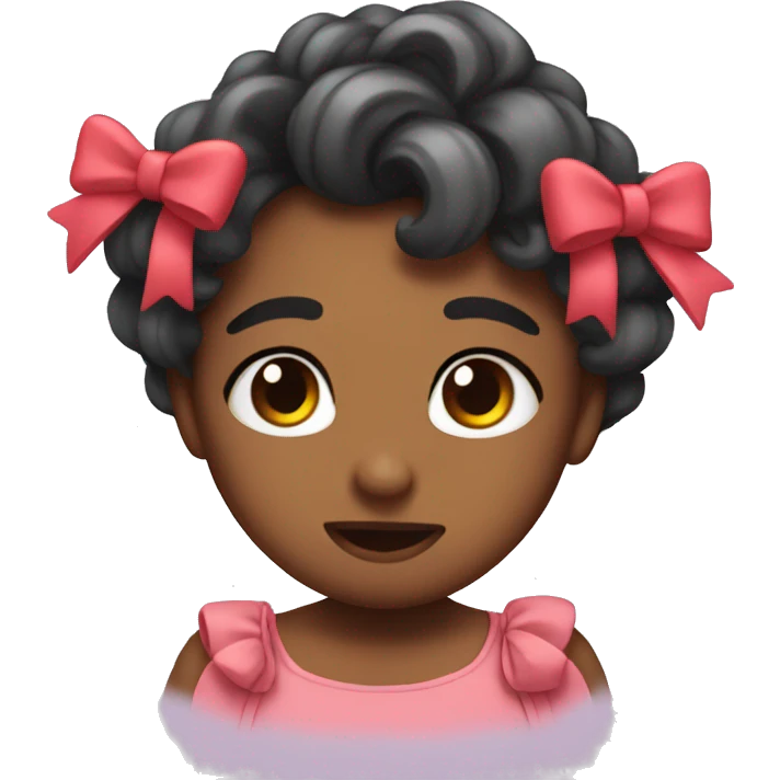 Cute uwu with bow emoji