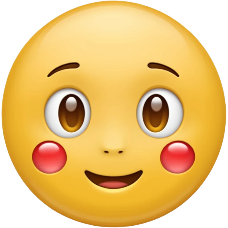 bubble cheek emoji (apple emoji style) emoji