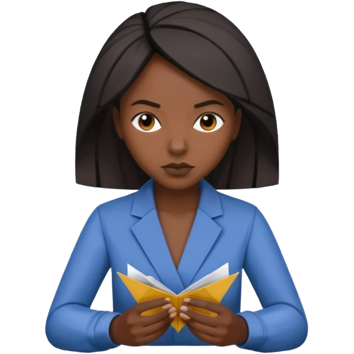 Street Origami Folder black woman emoji