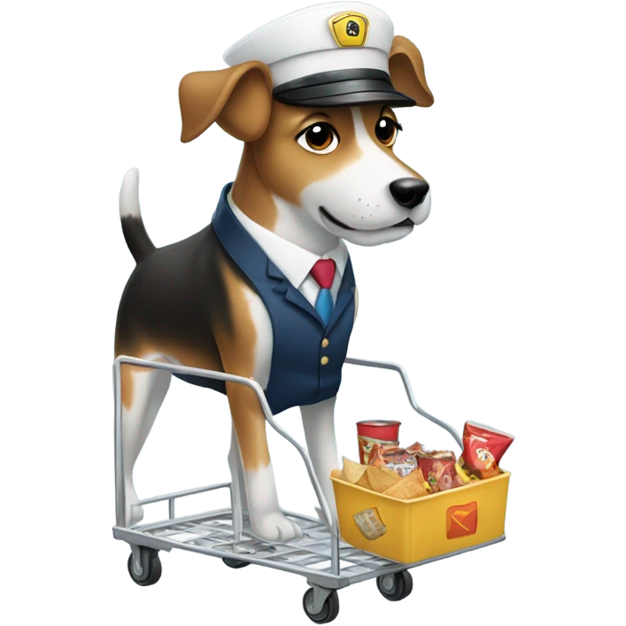 Dog flight attendant emoji