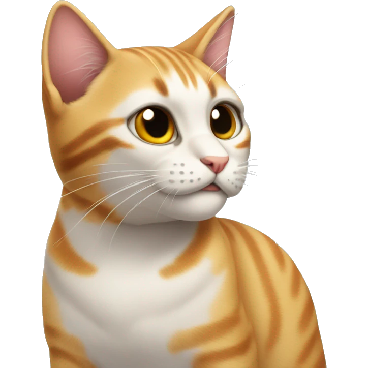gato atigrado con moño emoji