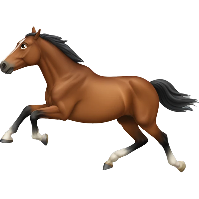 Horse running emoji