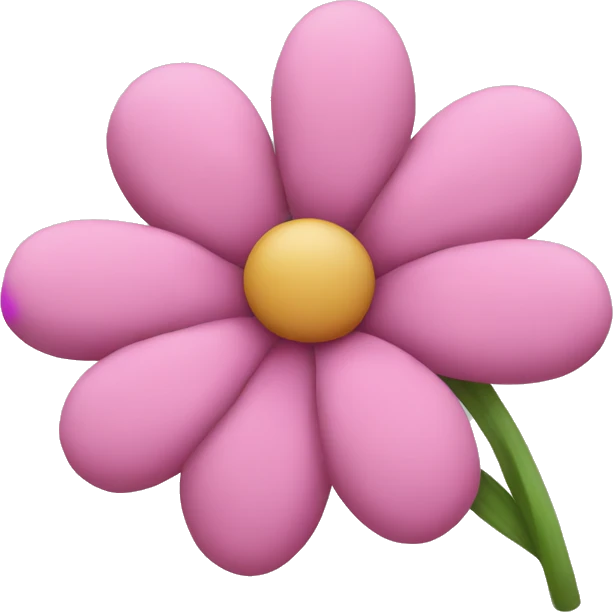 pink flower emoji