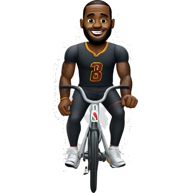 Lebron James qui fait du velo emoji