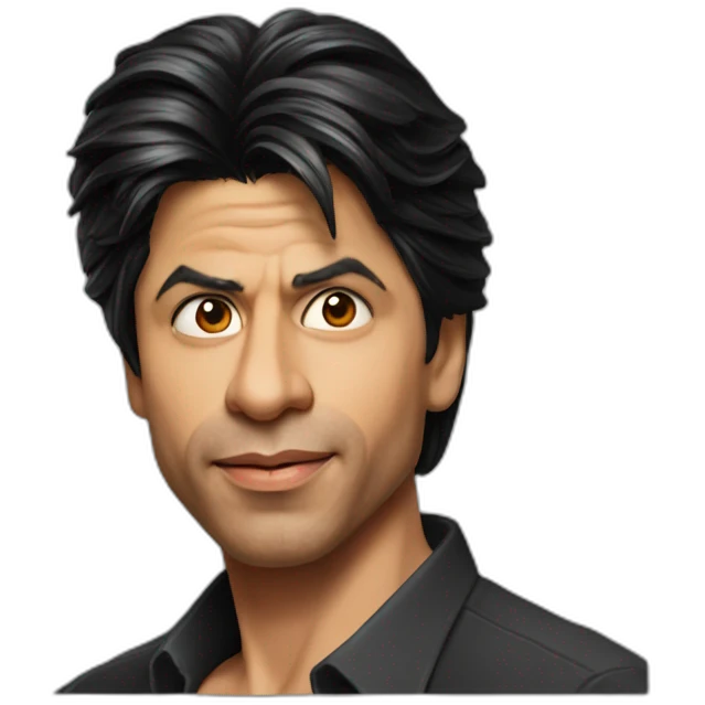 Same look of Shahrukh Khan emoji