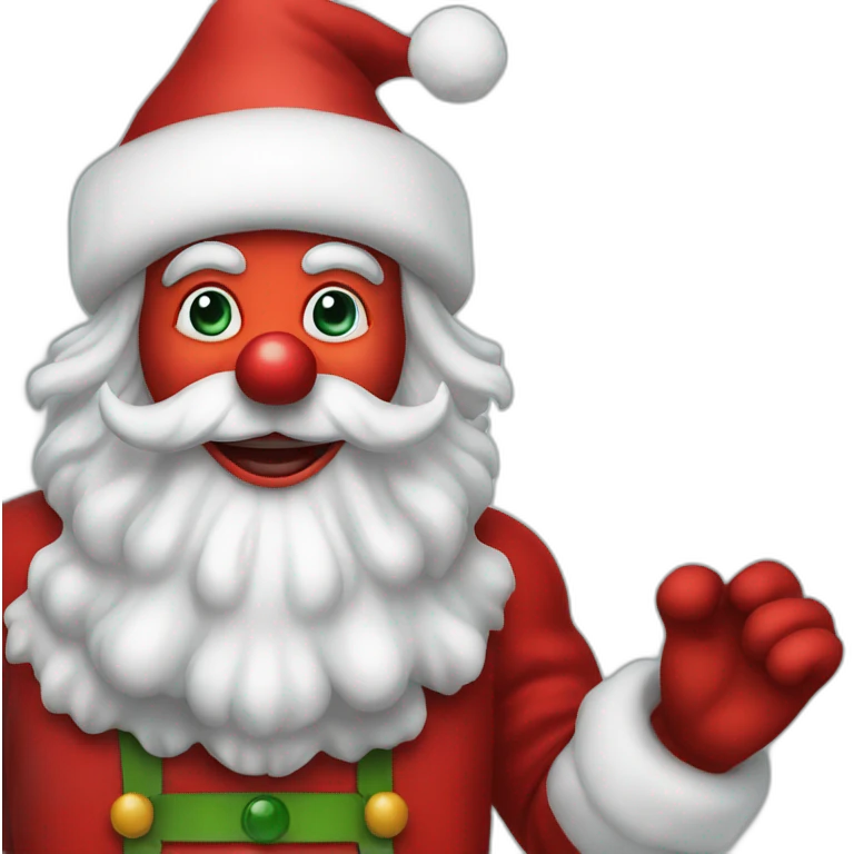 Clown Santa Claus emoji