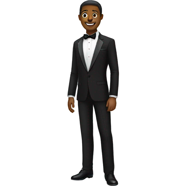 Just Black tuxedo emoji