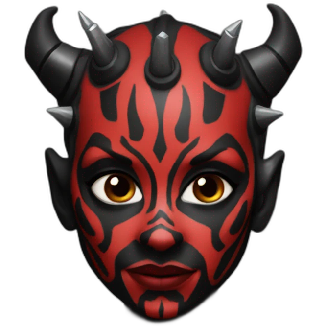 Female  darth maul naturist emoji