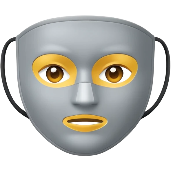 Face Mask (flat) – Misty Gray emoji