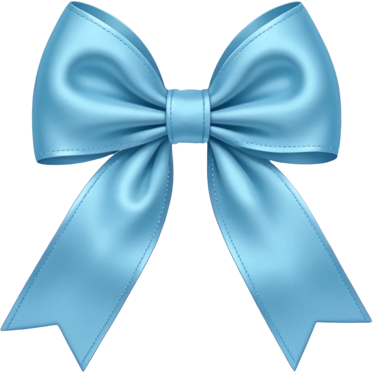 Light blue bow emoji