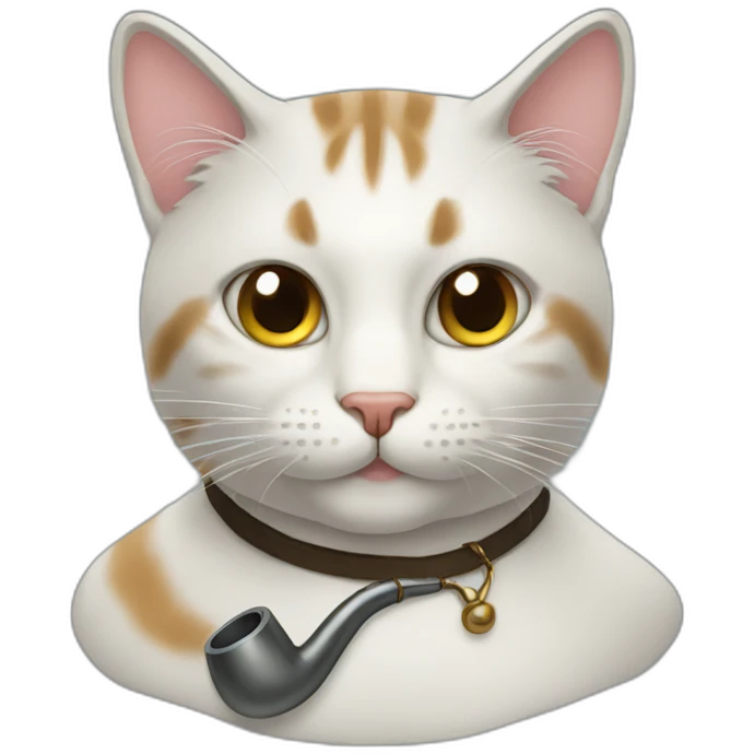 Cat with pipe emoji