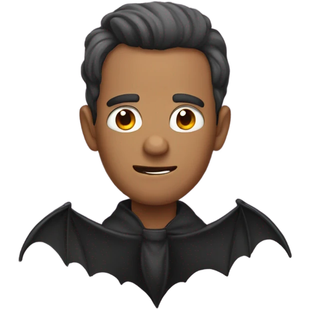 A man as a bat emoji