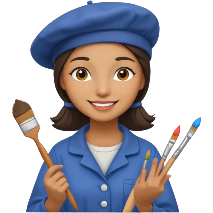 Street Painter woman emoji