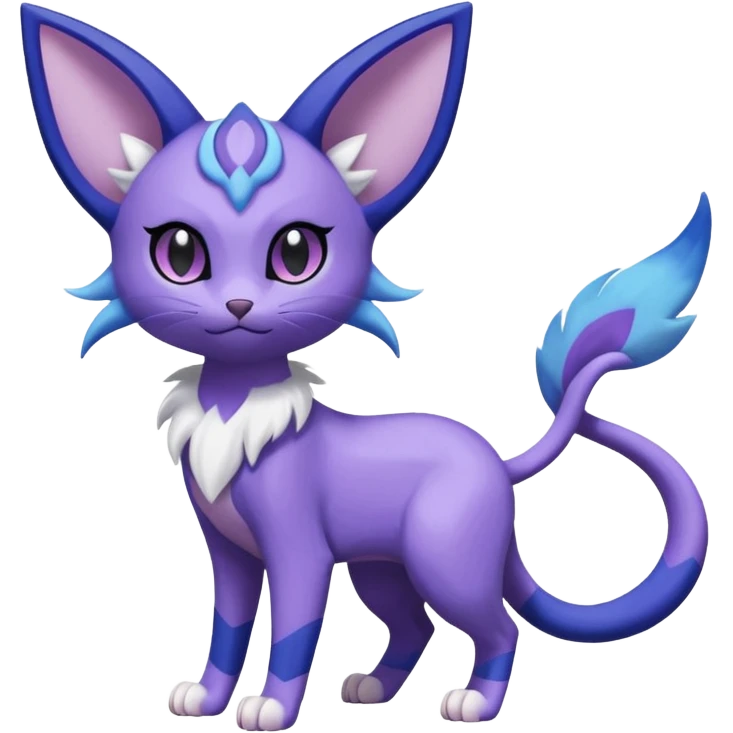 Espeon-Purrloin-Meowstic-Fakémon-hybrid-creature (full body)  emoji