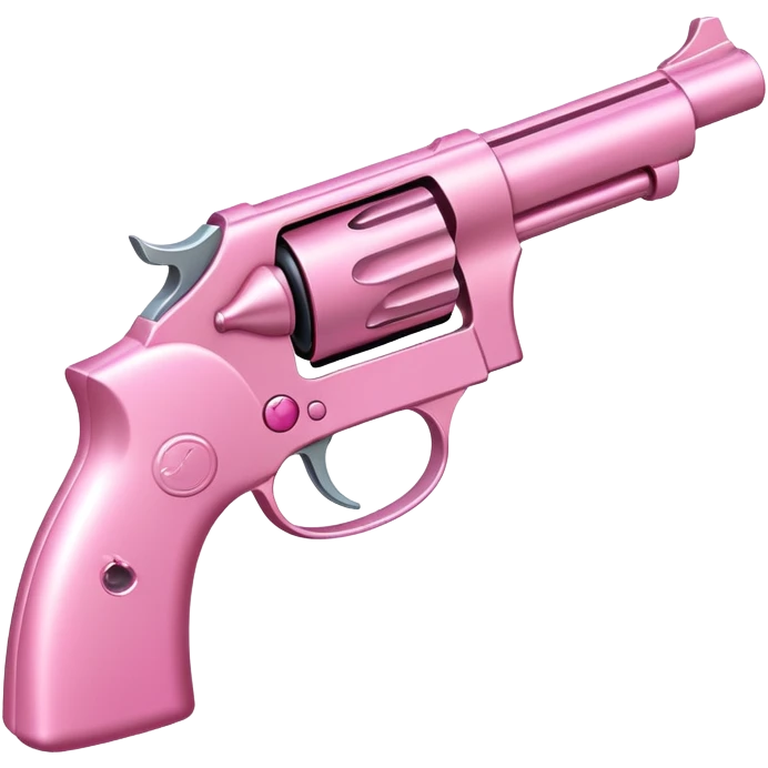Pink gun with a bow around the trigger emoji
