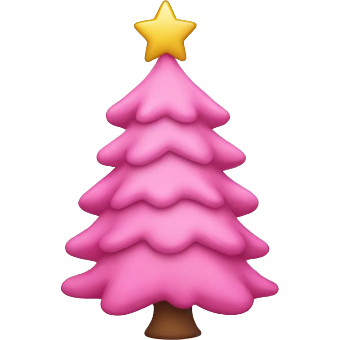 pink girly christmas tree emoji  emoji