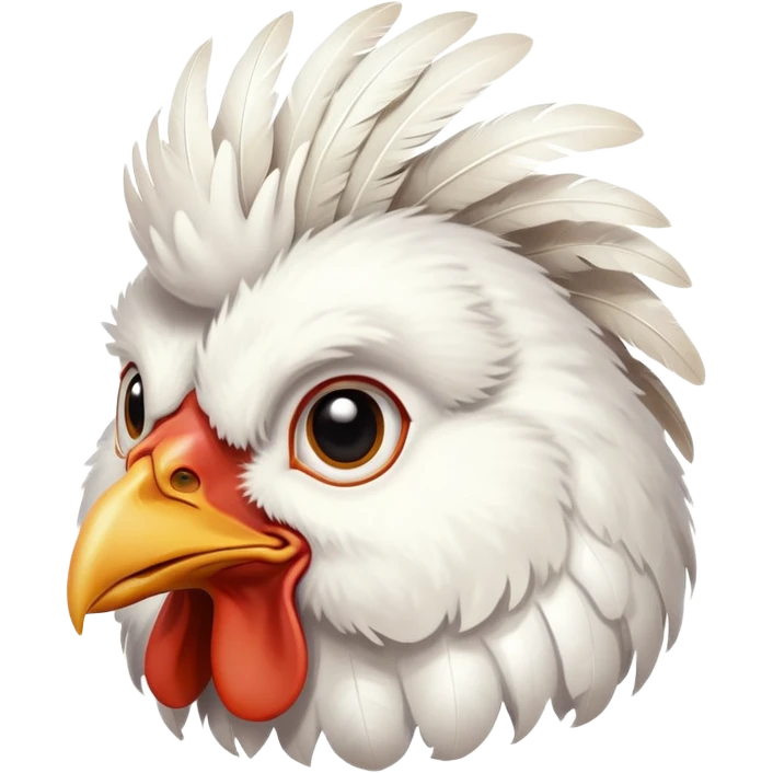 Pet chicken emoji