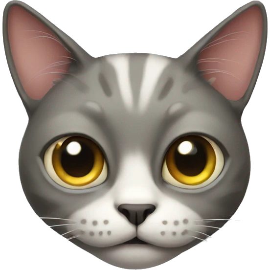 Weird looking cat emoji