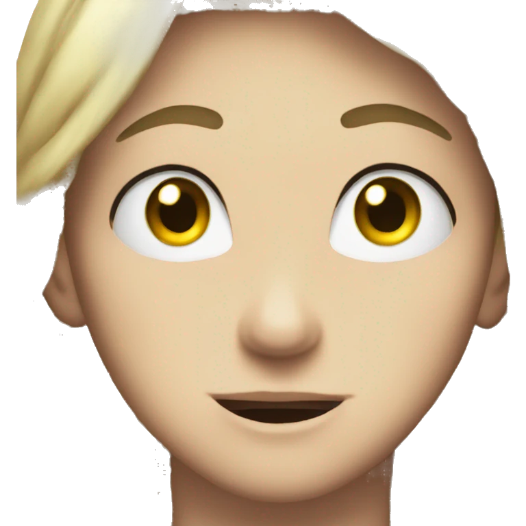 Anime jealous face emoji
