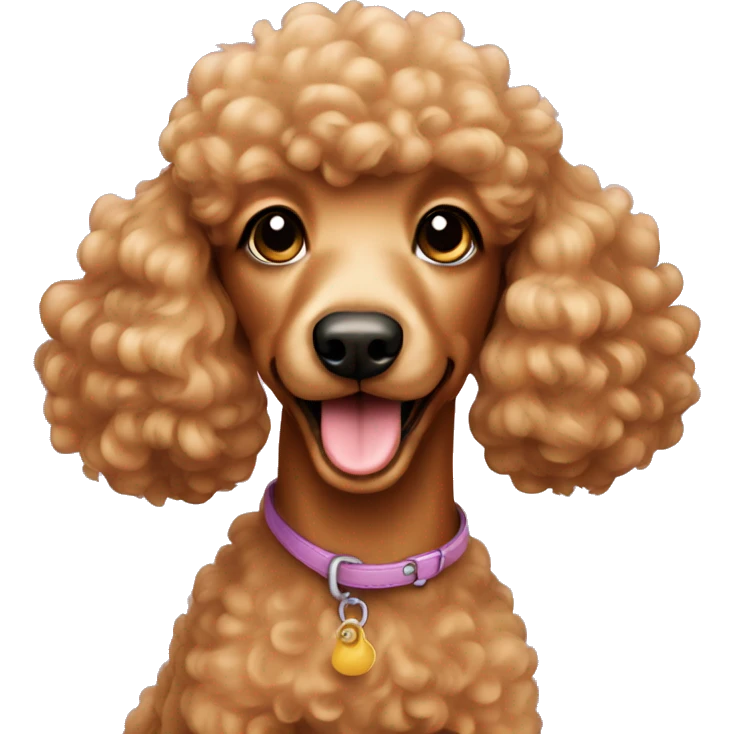 Caramel poodle emoji