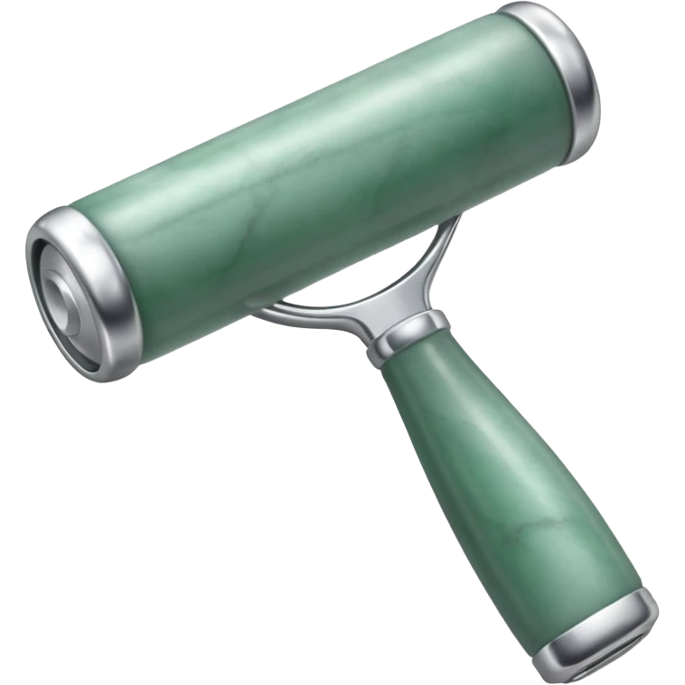 silver guasha and silver jade roller emoji
