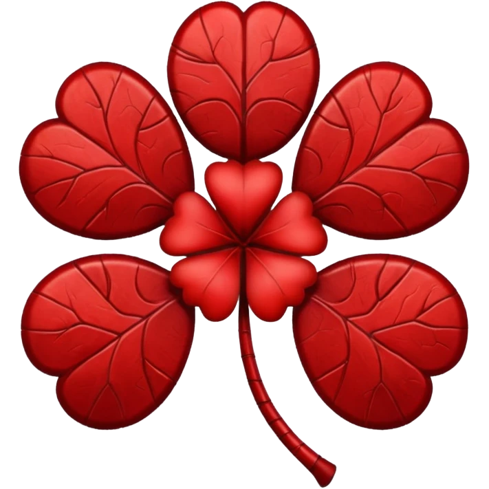 Devil 5 leaf clover  emoji