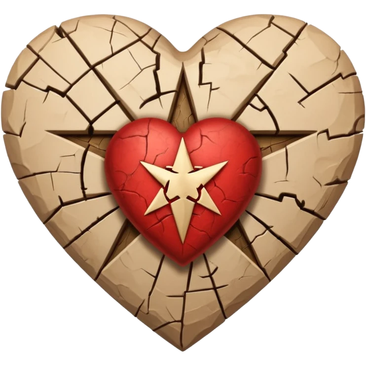 beige heart satanic emoji