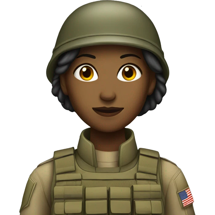 female soldier emoji