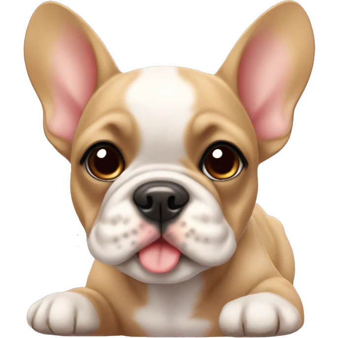 Fawn frenchie pup emoji