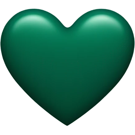 Midnight green heart emoji