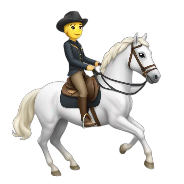 horse riding emoji