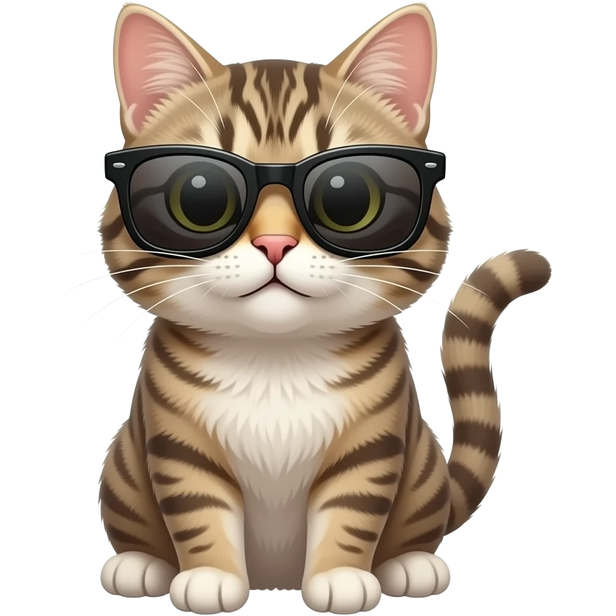 Cat wearing sunglasses emoji