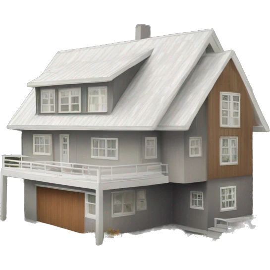 modern scandinavian house emoji