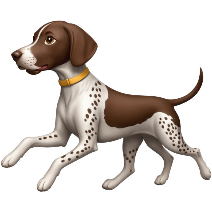 German pointer dog running emoji