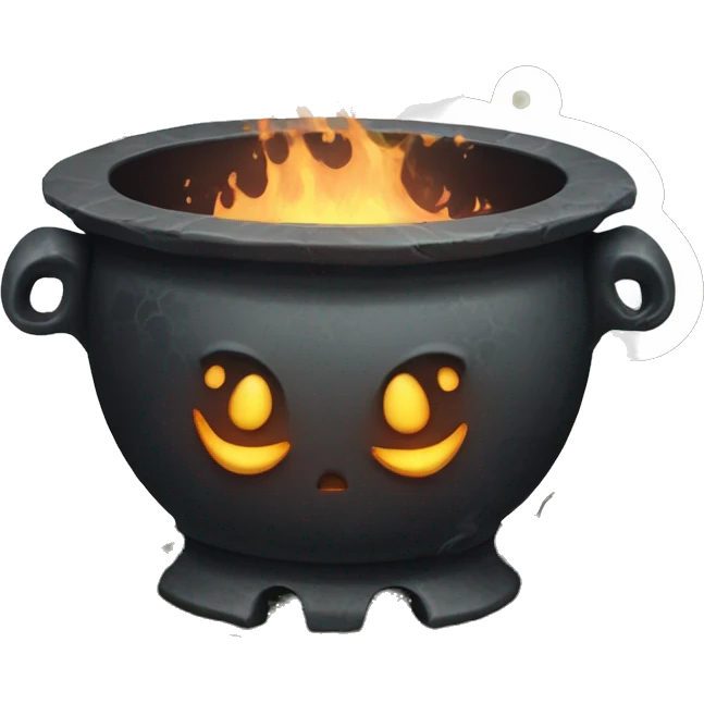 Witch cauldron gothic vintage  emoji
