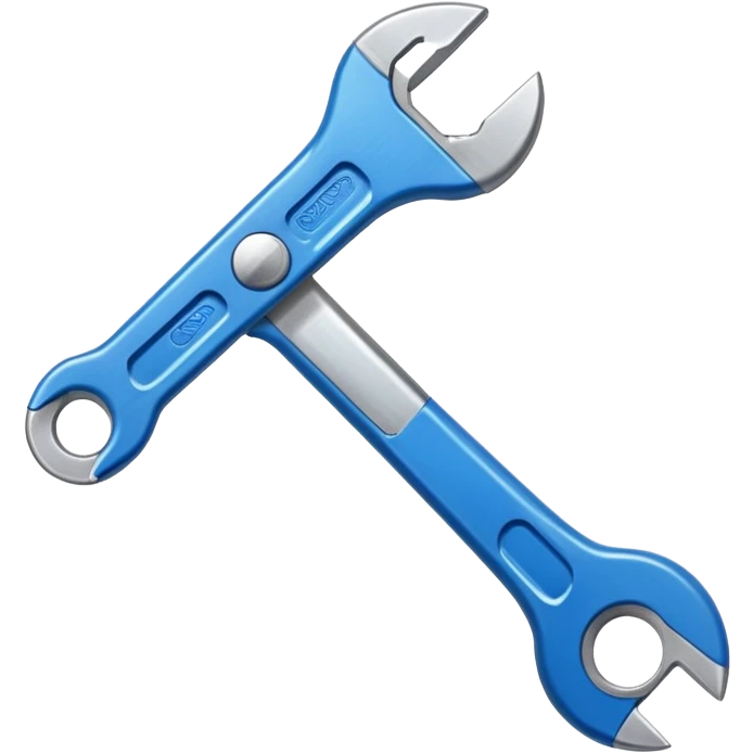 Blue wrench  emoji