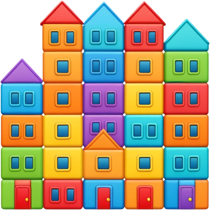 Toy Block Homes emoji