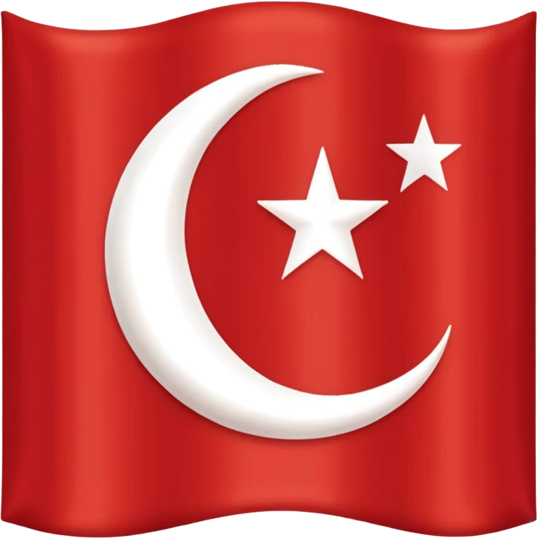 create an ottoman empire flag emoji. the shape of flag is like usual flag emojis alright emoji