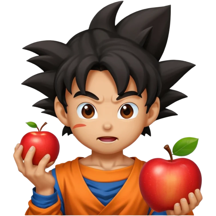 combine a fruit and goku emoji