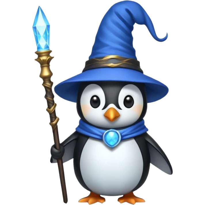 Penguin Wizard emoji