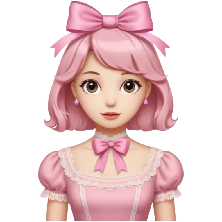 Coquette aesthetic pink emoji