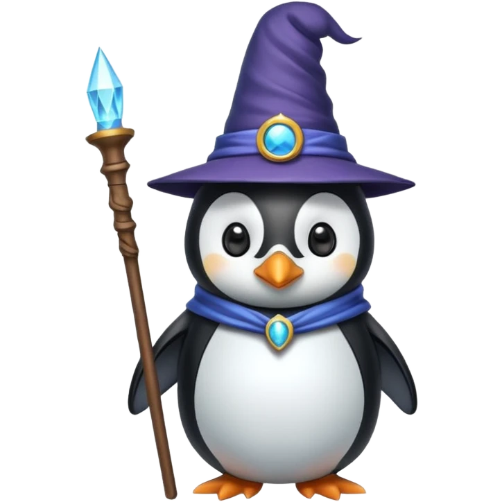 Penguin Wizard emoji