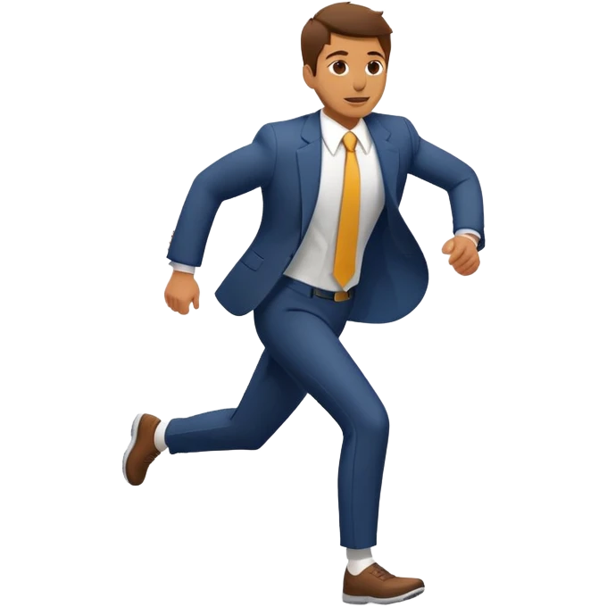 jiggy path running man in suit emoji