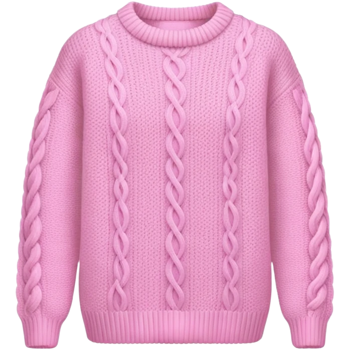 pink knit sweater emoji