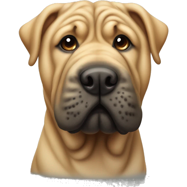 Shar pei dog emoji