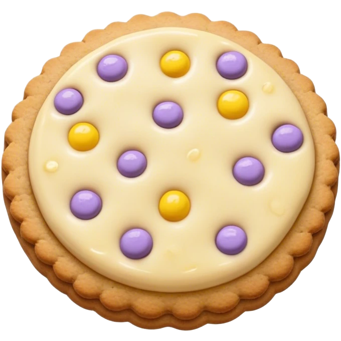cookie with lavander and lemon bits emoji