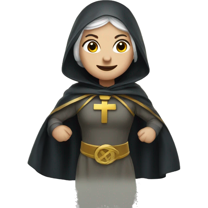 saint brigid as a superhero emoji